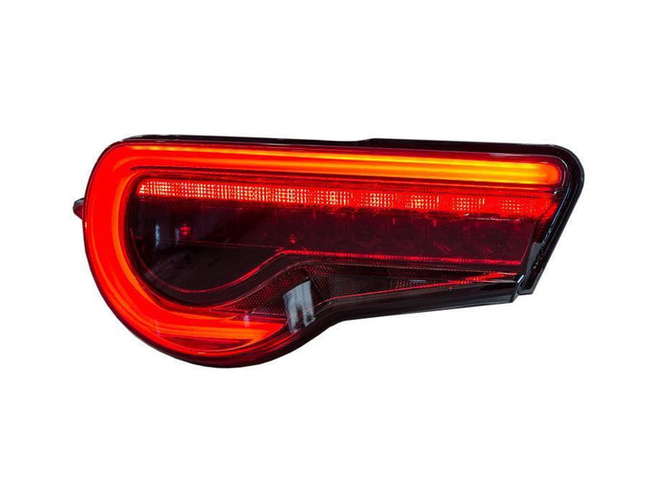OLM OE Plus Linear Style Sequential Tail Light Overlays (Dark, Light, Red, or Yellow) - 2017-2021 Toyota 86 / Subaru BRZ