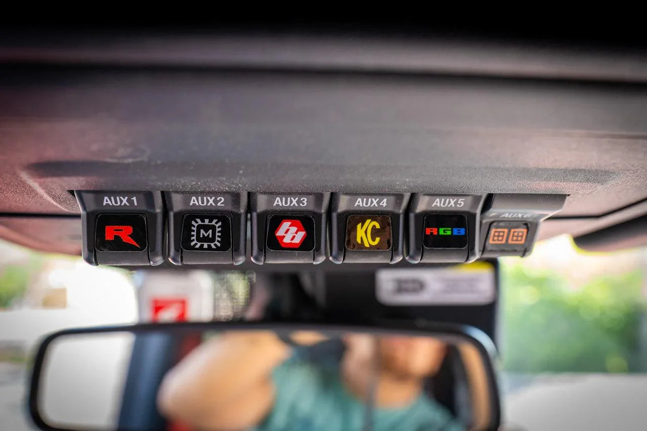 Printed Series Auxiliary Switch Labels (Upfitter) - 2021+ Bronco / F-1 ...