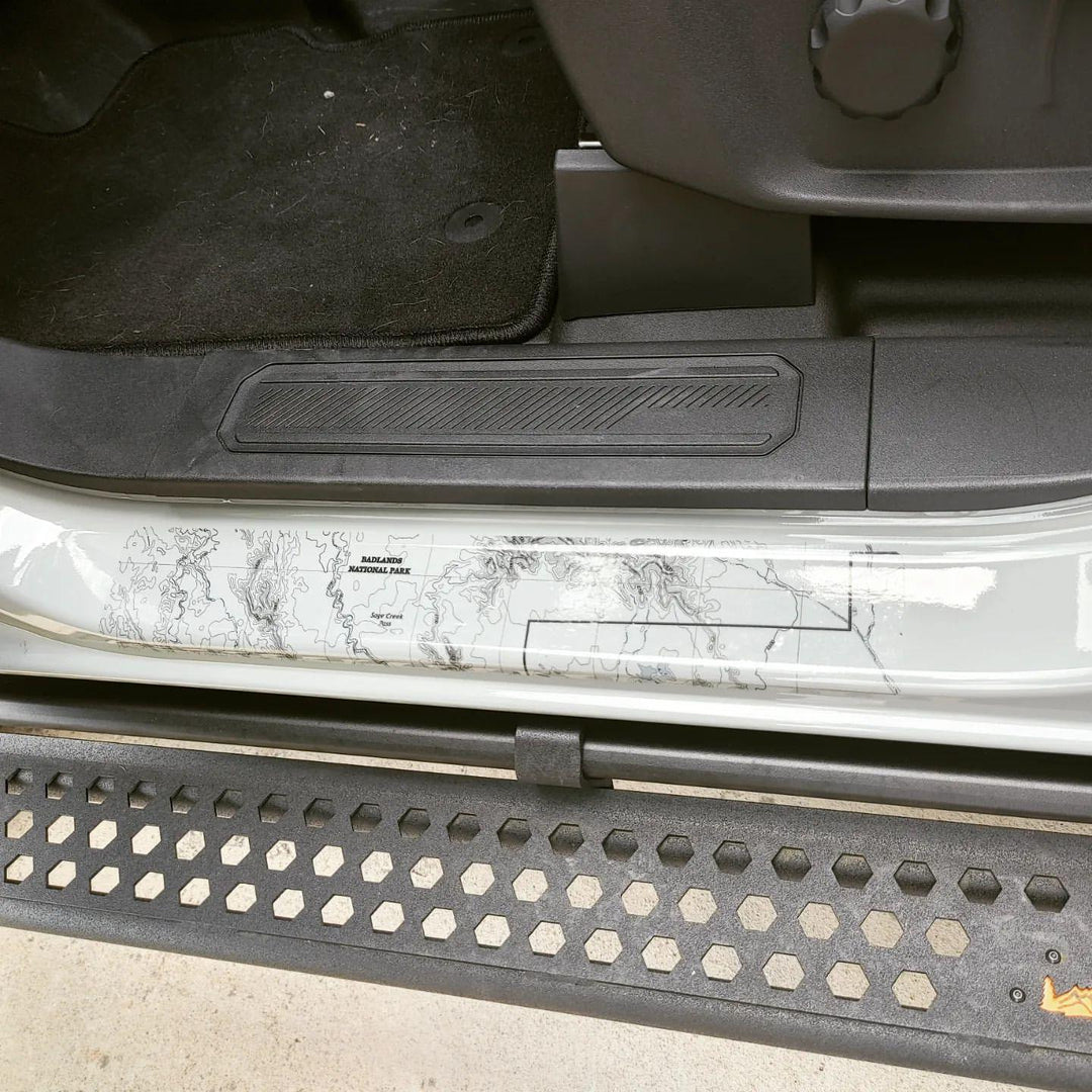 Printed Series Door Sill Protectors - 2021+ Bronco 2/4 Door