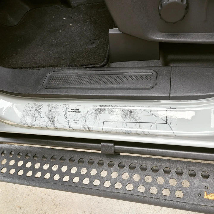 Printed Series Door Sill Protectors - 2021+ Bronco 2/4 Door