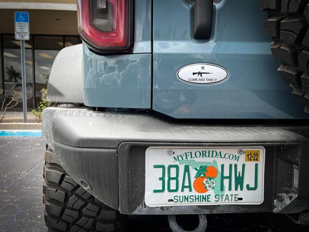 Printed Series Ford Bronco Rear Oval Emblem Overlays (Full Print) - 2021+ Bronco / Bronco Sport