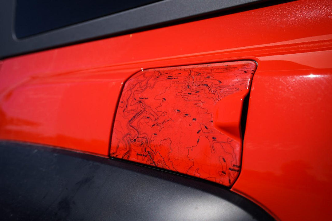 Printed Series Fuel Door Overlay - 2021+ Bronco Raptor