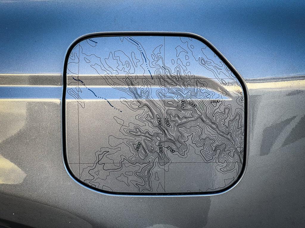 Printed Series Fuel Door Overlay - 2021+ Bronco