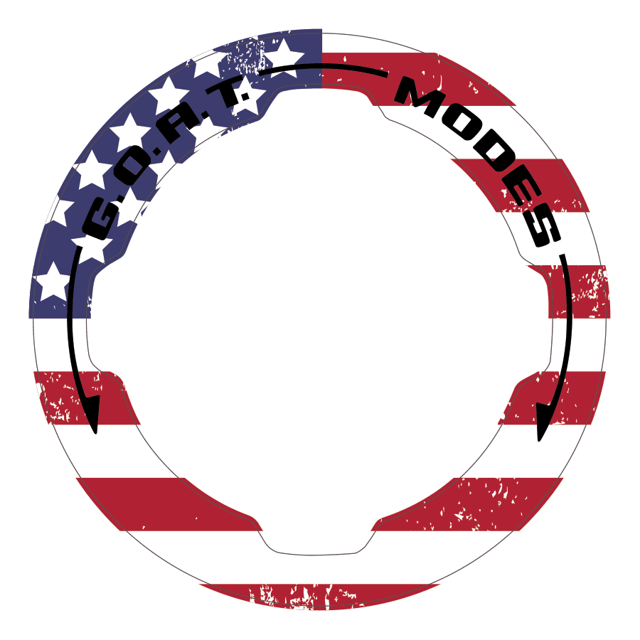 Printed Series GOAT Mode Dial Ring Overlay V2 - 2021+ Bronco