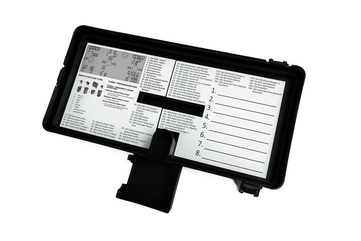 Printed Series Underhood Fuse Box Lid Labels - 2021+ Bronco