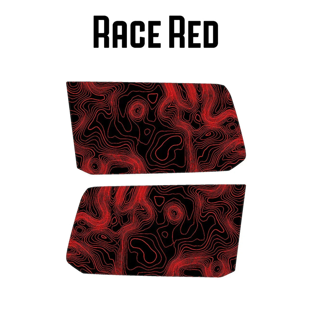 Topographic Rear Window Map Overlays V3 (Perforated) - 2025+ 4Runner