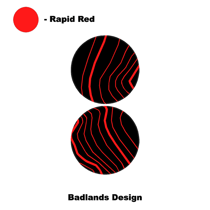 Topo Cup Holder Inserts (Printed Series + Acrylic) - 2021+ Bronco