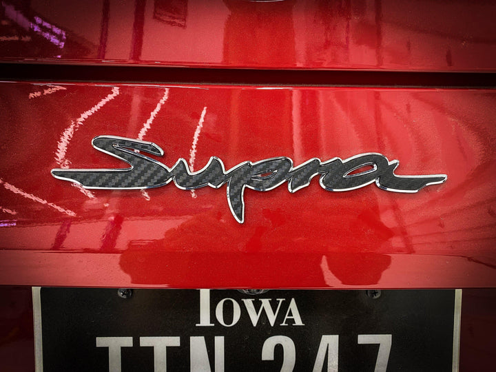Rear Supra Emblem Overlay (Various Colors) - 2020+ Supra