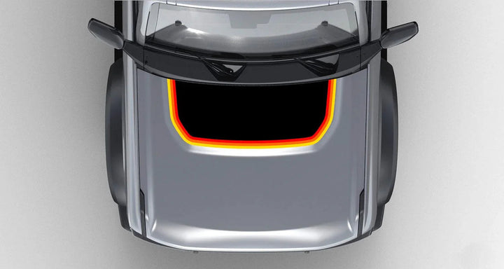 Retro Stripes Hood Overlay (Matte or Gloss) - 2021+ Bronco