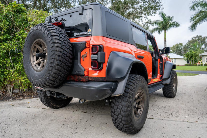 Safari Topo Lower Rear Tailgate Overlays - 2021+ Bronco