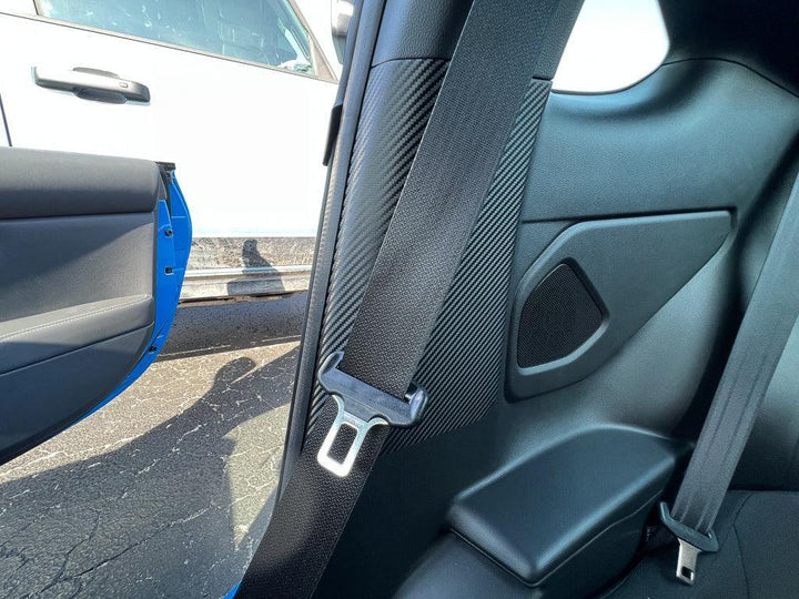 Seatbelt Trim Protector 3D Carbon Overlays - 2022 BRZ / GR86