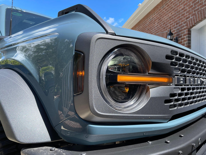 Smoked Sidemarker Overlays (Front and Rear) - 2021+ Bronco (w/ LED Taillights)