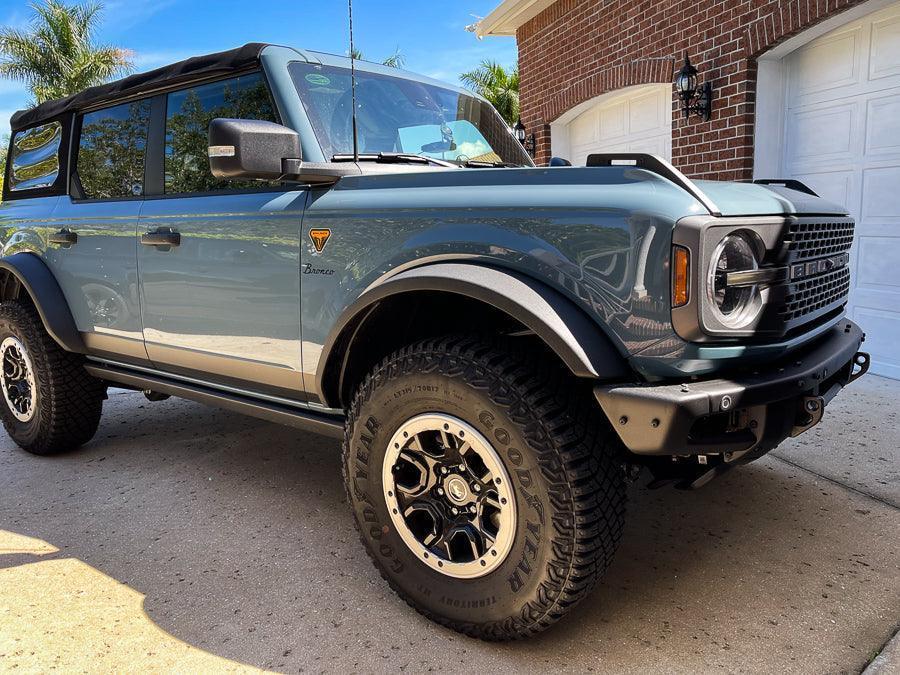 Smoked Sidemarker Overlays (Front Only) - 2021+ Bronco (ALL)