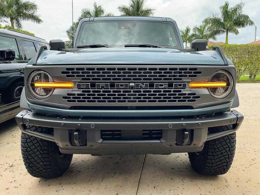 Smoked Signature DRL Bar Overlays - 2021+ Bronco (Signature Headlights)