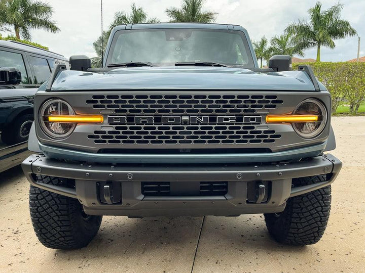 Smoked Signature DRL Bar Overlays - 2021+ Bronco (Signature Headlights)