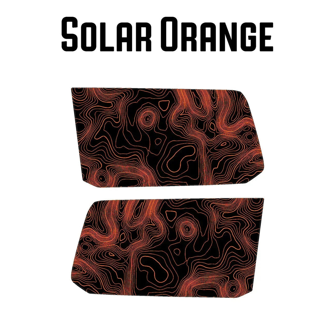 Topographic Rear Window Map Overlays V3 (Perforated) - 2024+ Land Cruiser