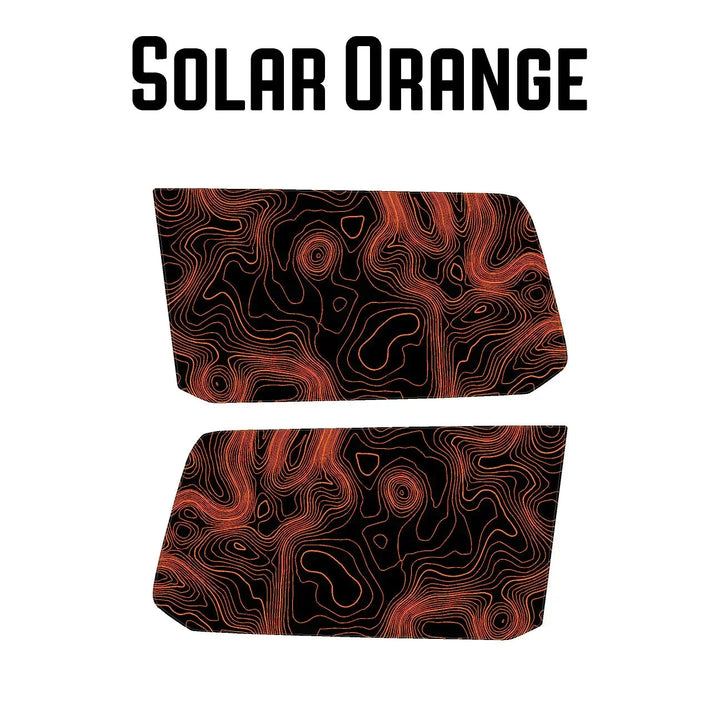 Topographic Rear Window Map Overlays V3 (Perforated) - 2024+ Land Cruiser