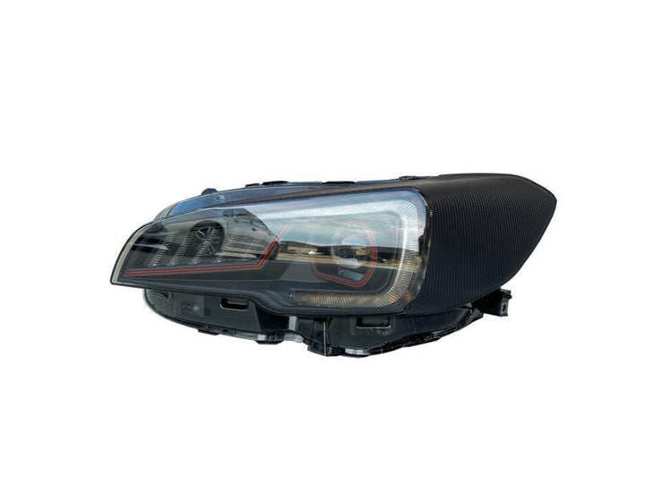 Special Edition Dark Smoke Carbon Fiber SubiSpeed Headlight Overlays - 2015-2021 WRX / STI