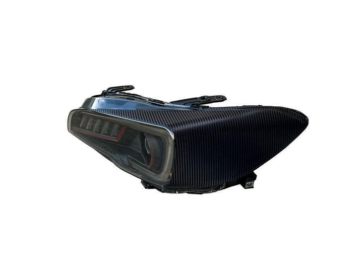 Special Edition Dark Smoke Carbon Fiber SubiSpeed Headlight Overlays - 2015-2021 WRX / STI