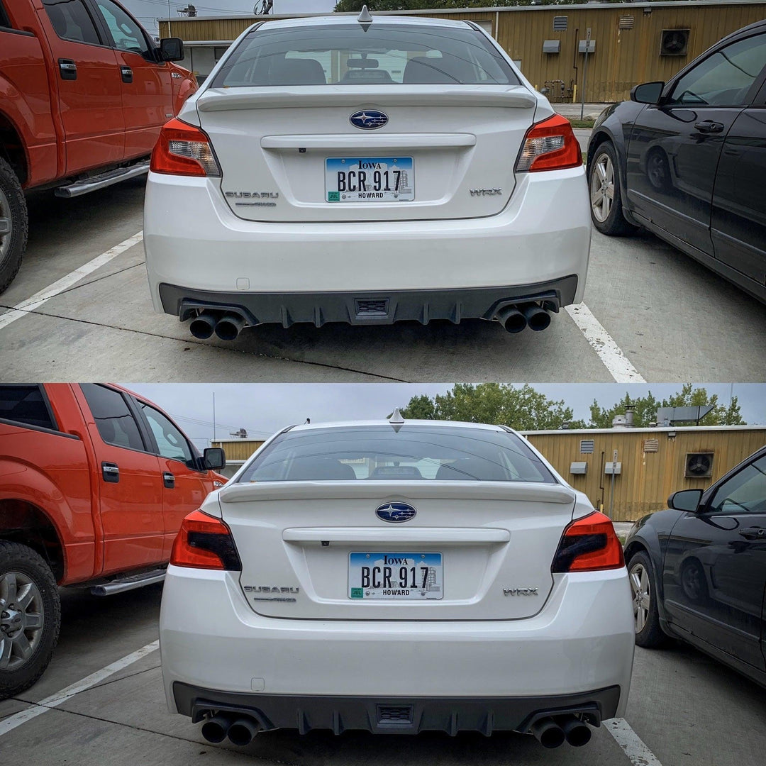 Special Edition Dark Smoke Honeycomb Tail Light Overlays - 2015-2021 WRX / STI