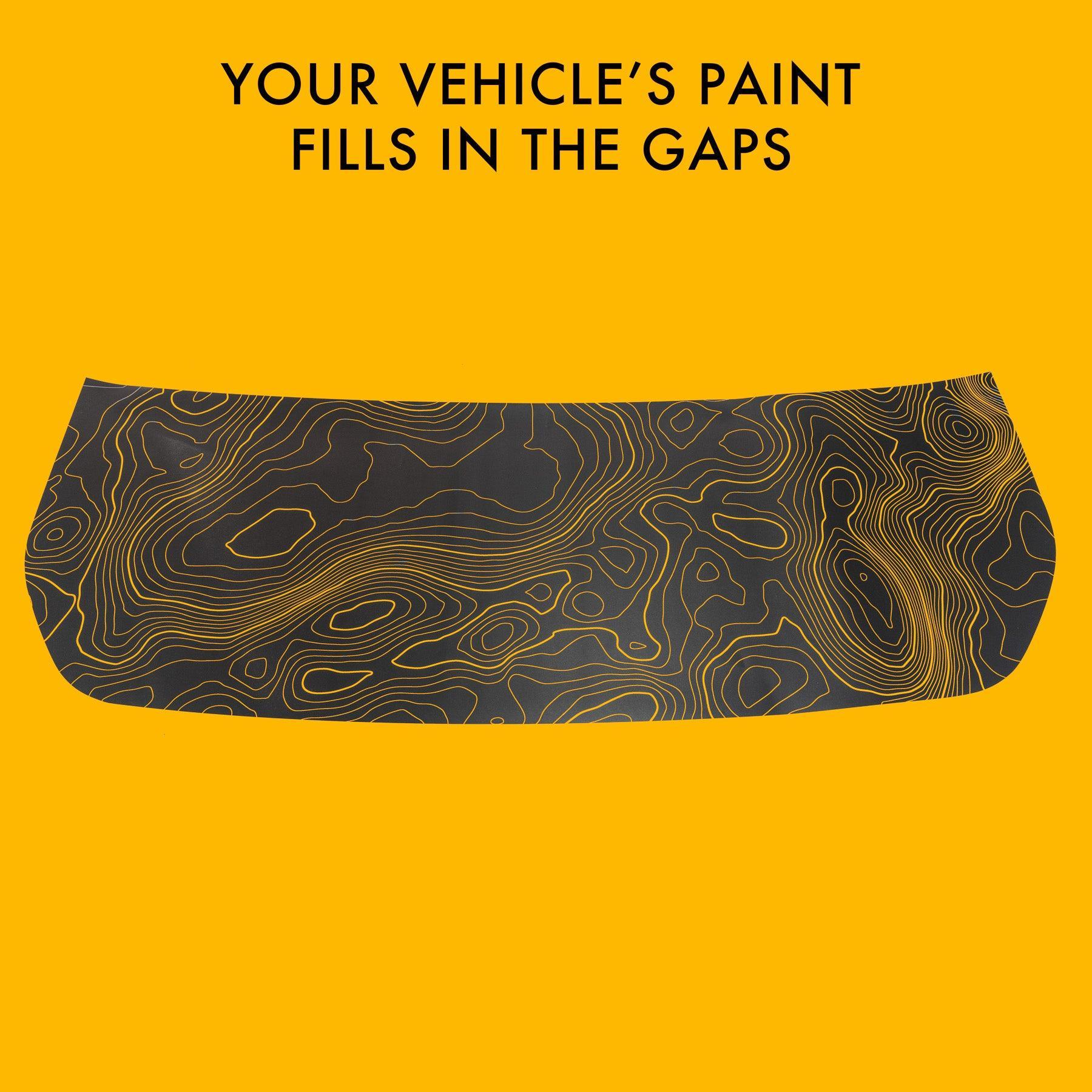 Stealth Topographic Map Hood Overlay (Printed Series) - 2021+ Bronco ...