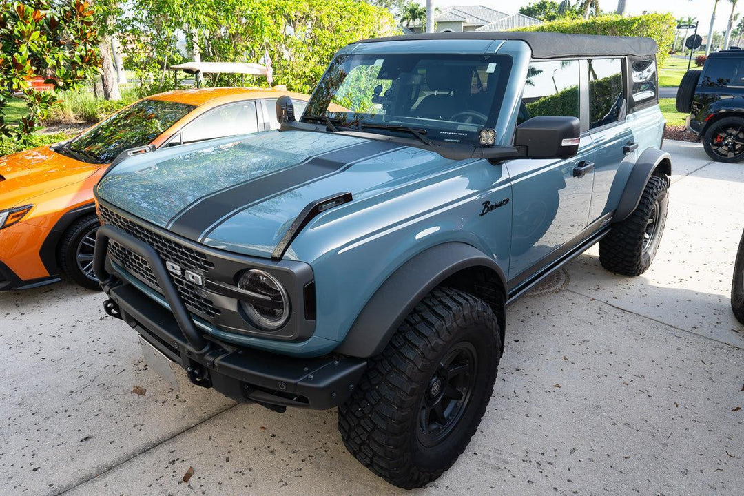 Stealth Clear Badlands Topographic Map Hood Overlay - 2021+ Bronco