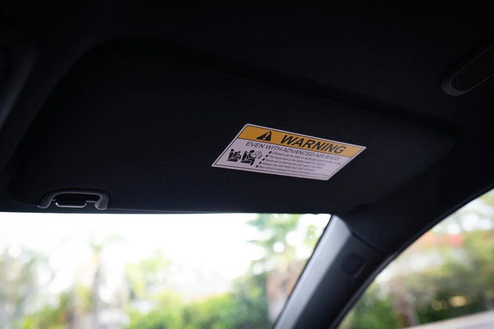 Sun Visor Air Bag Warning Overlays - 2023+ Integra