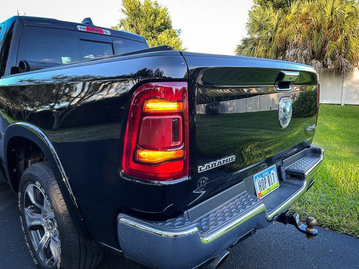 Tail Light Overlays - 2019-2022 RAM 1500 (w/ Blind Spot and Cross Path Detection)