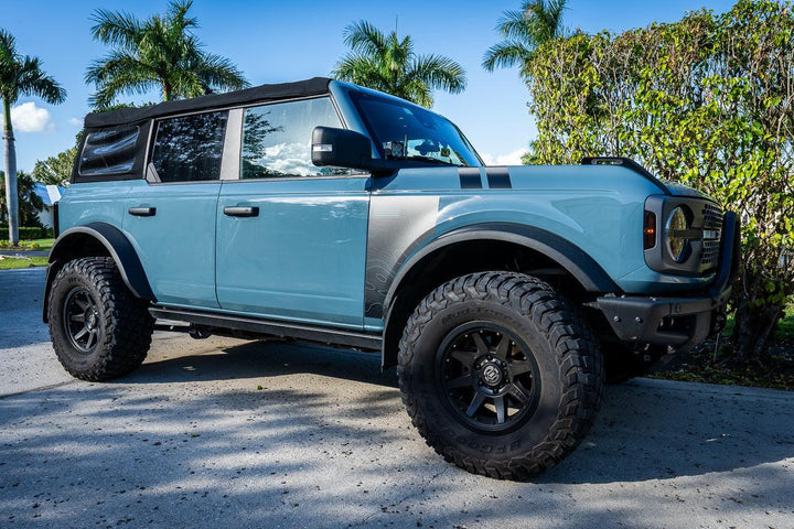 Topo American Flag Fender Overlays - 2021+ Bronco