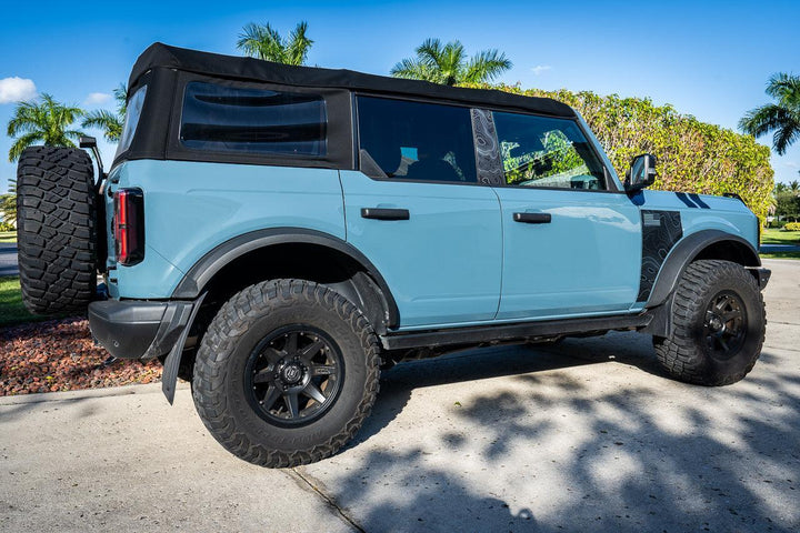 Topo American Flag Fender Overlays - 2021+ Bronco