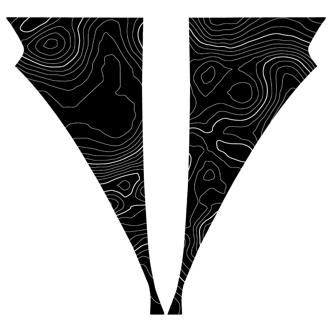 Topo American Flag Fender Overlays (Clear) - 2022+ Bronco Raptor