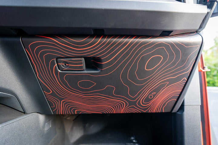 Topo Glovebox Overlay Kit (Printed Series) - 2021+ Bronco