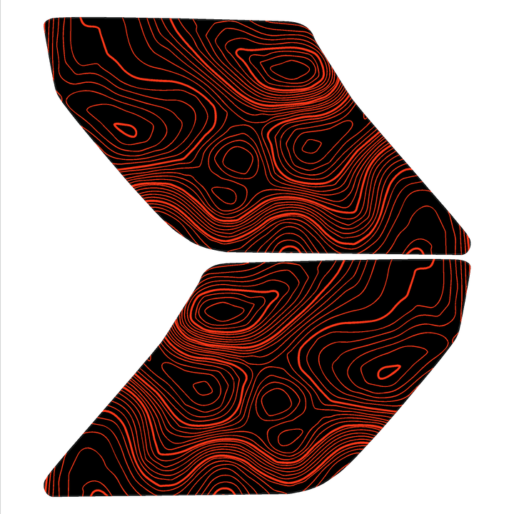 Topo Interior Door Handle Overlays - 2021+ Bronco