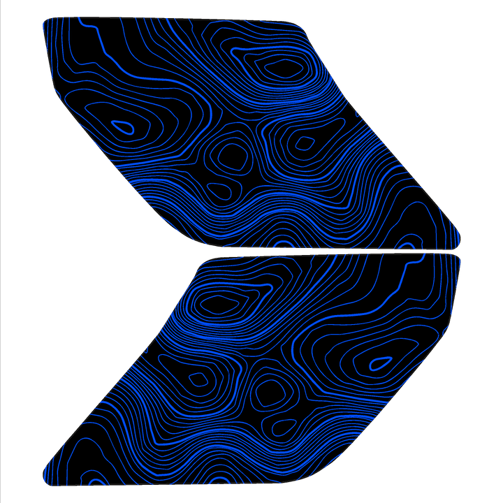 Topo Interior Sun Visor Overlays (Printed Series) - 2021+ Bronco (NO Homelink)