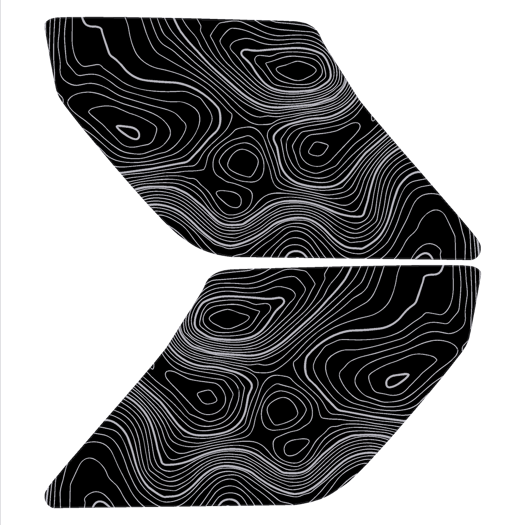 Topo Interior Door Handle Overlays - 2021+ Bronco