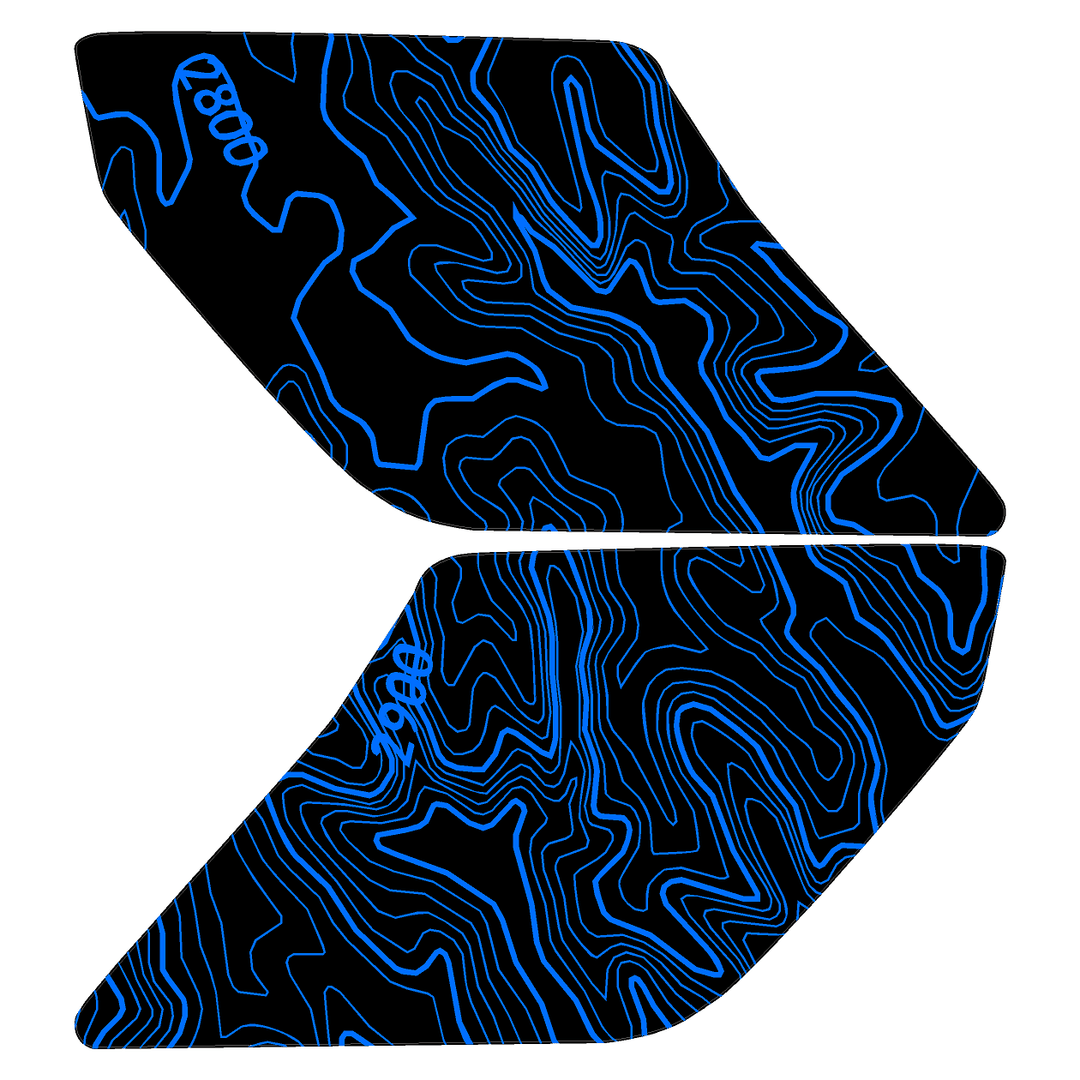 Topo Interior Door Handle Overlays - 2021+ Bronco