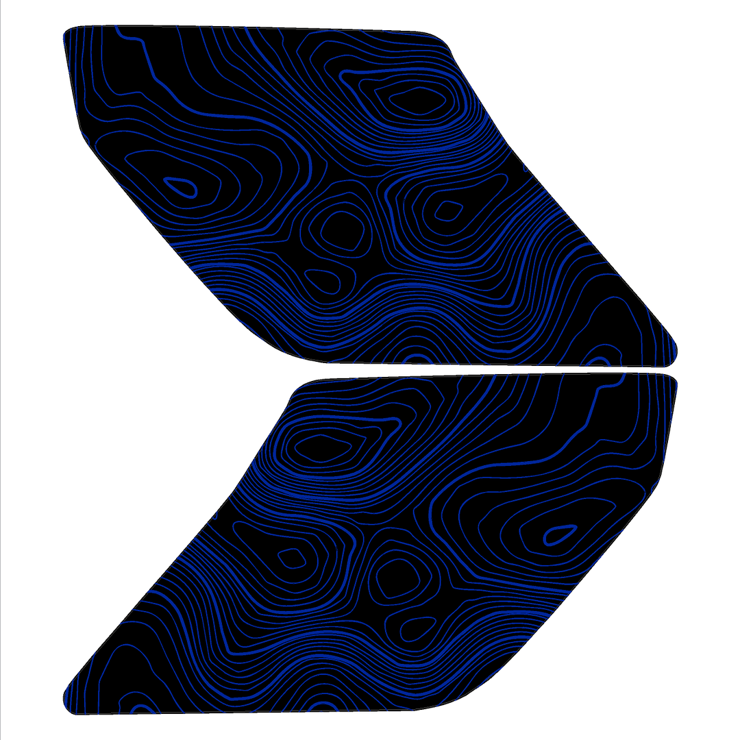 Topo Interior Door Handle Overlays - 2021+ Bronco