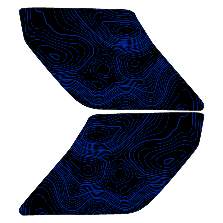 Topo Interior Lower Door Card Insert Overlays (Printed Series) - 2021+ Bronco 2 Door