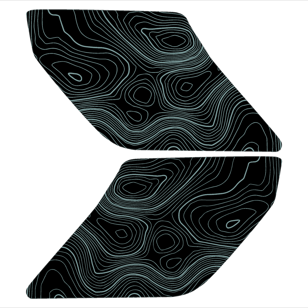 Topo Interior Door Handle Overlays - 2021+ Bronco