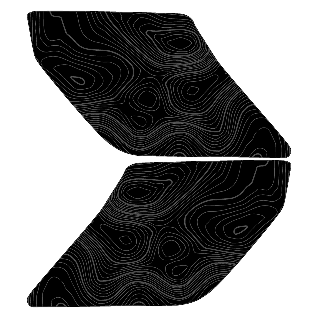 Topo Interior Door Handle Overlays - 2021+ Bronco