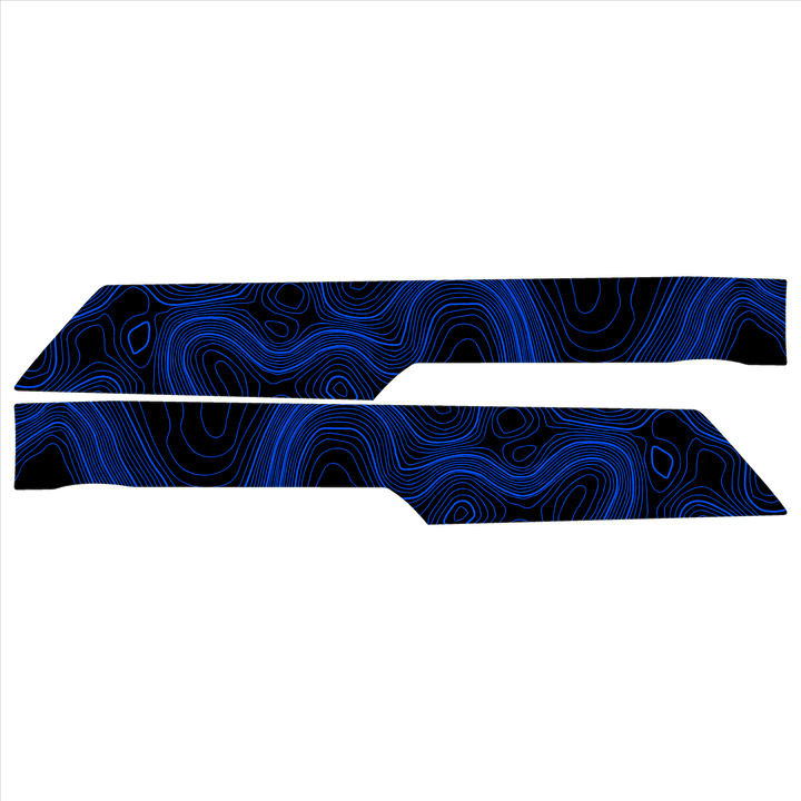 Topo Rear Interior Upper Door Card Insert Overlays (Printed Series) - 2021+ Bronco 4 Door