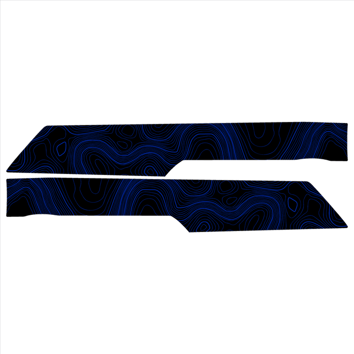 Topo Rear Interior Lower Door Card Insert Overlays (Printed Series) - 2021+ Bronco 4 Door