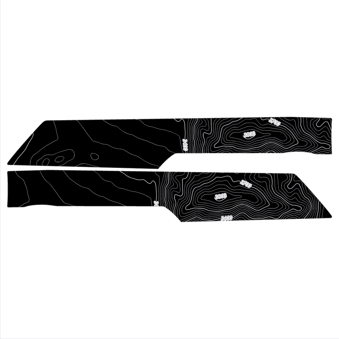 Topo Rear Interior Lower Door Card Insert Overlays (Printed Series) - 2021+ Bronco 4 Door