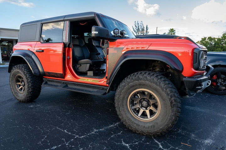 Topo Rear Window Triangle Overlay (Printed Series) - 2021+ Bronco 4 Door