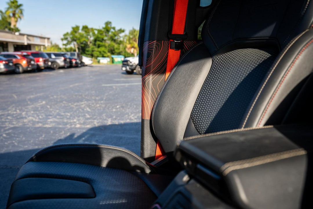 Topo Seatbelt Trim Protector (Printed Series) - 2021+ Bronco 4 Door