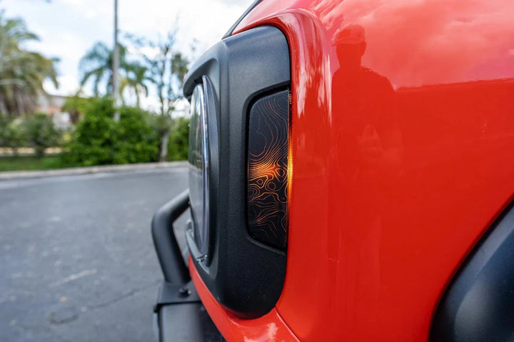 Topo Sidemarker Overlays (Front Only, Printed Series) - 2021+ Bronco (ALL)