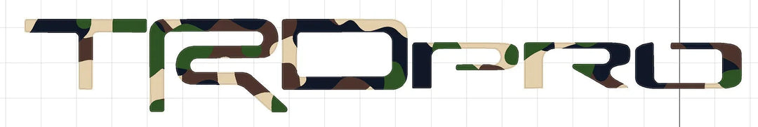 TRD PRO Rear Hatch Liftgate Emblem Inlays - 2025+ 4Runner TRD Pro