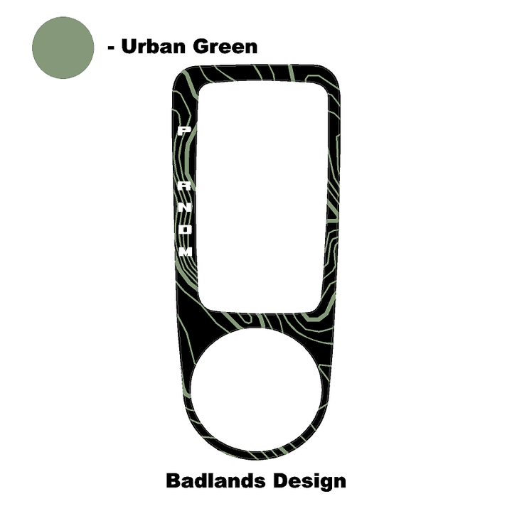 Topo Automatic Shifter Overlay (Printed Series) - 2021+ Bronco Automatic