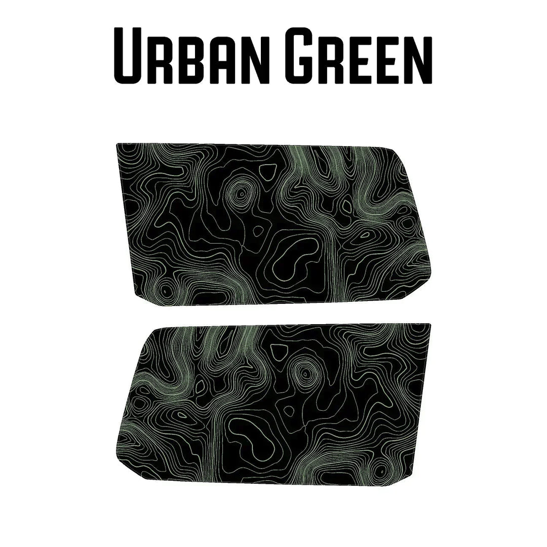 Topographic Rear Window Map Overlays - 2024+ Land Cruiser