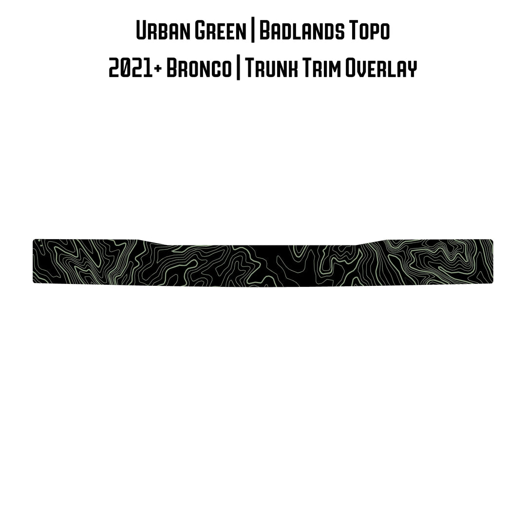 Topo Trunk Trim Overlay / Protector - 2021+ Bronco